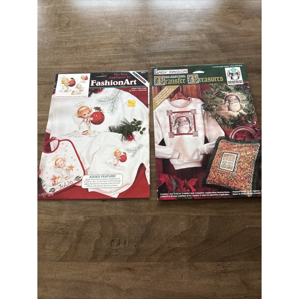 Vtg Daisy Kingdom/Dimensions Transfer Treasures Iron On Heat Images Lot 2